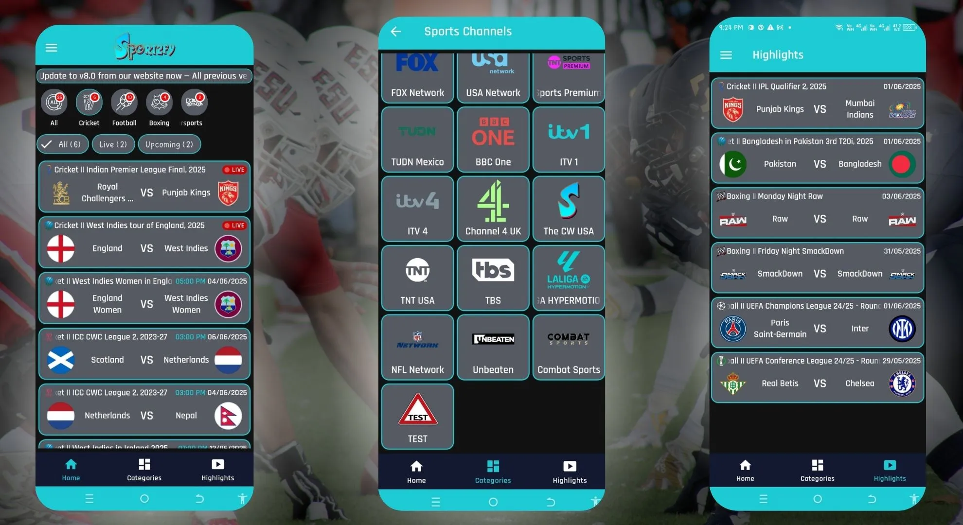 Prerequisites for installing the sportzfy APK